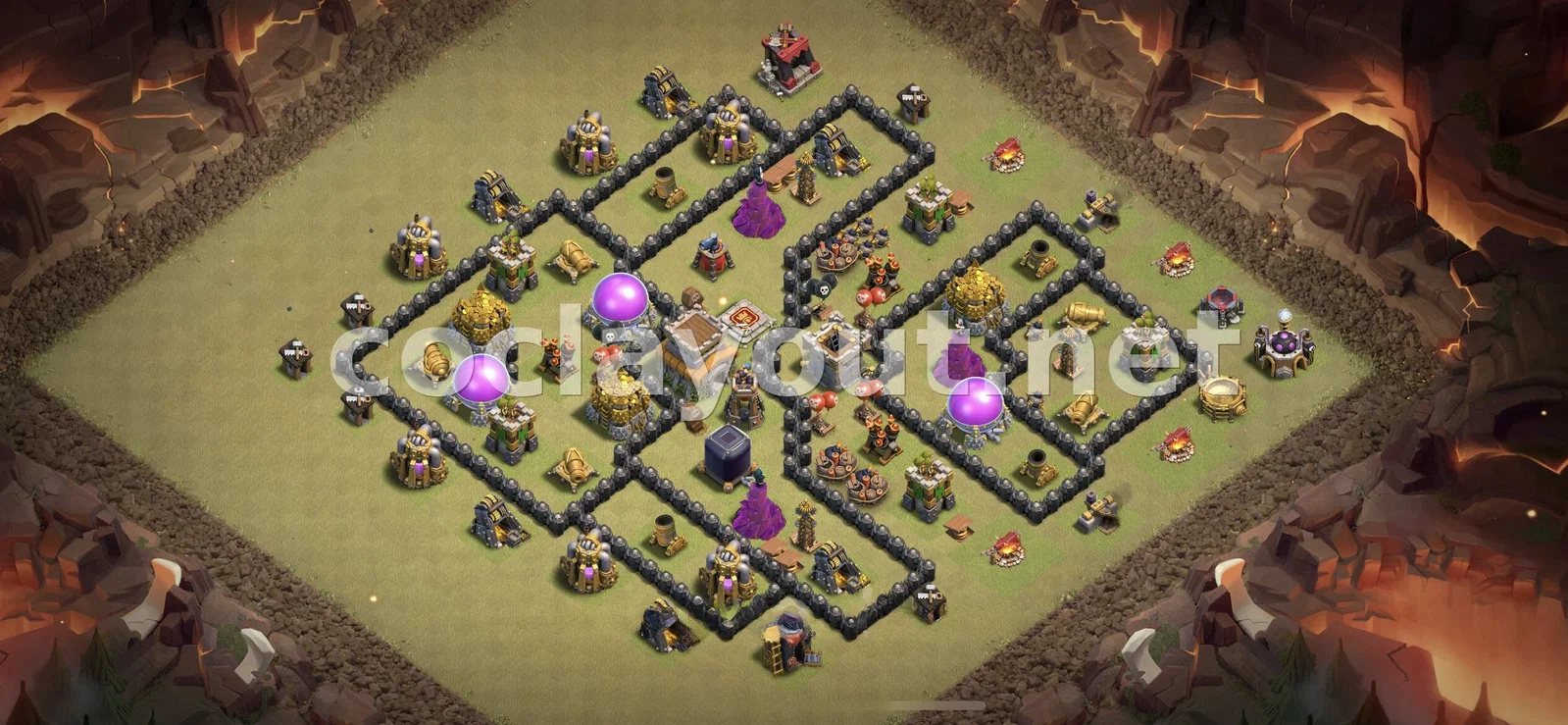 TH8 वॉर बेस जो क्लान युद्धों में जीत दिलाए – TH8 बेस डिज़ाइन प्रीव्यू