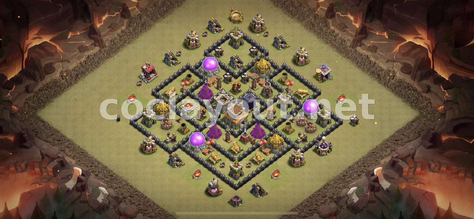 TH8 वॉर बेस से क्लैन वॉर जीतें – TH8 बेस डिज़ाइन प्रीव्यू