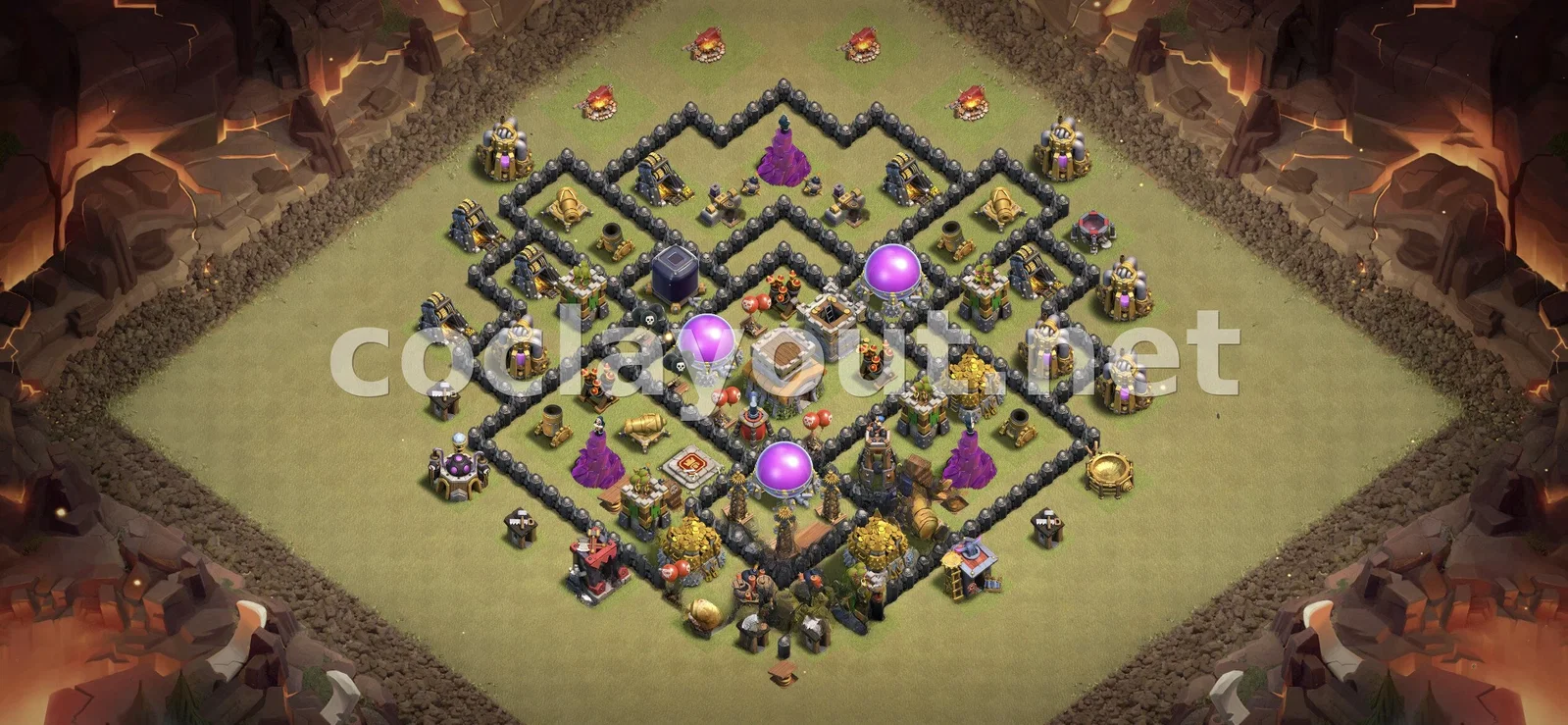 TH8 वॉर बेस डिज़ाइन – TH8 बेस डिज़ाइन प्रीव्यू