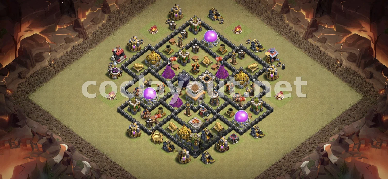 प्रभावी TH8 वॉर बेस – TH8 बेस डिज़ाइन प्रीव्यू
