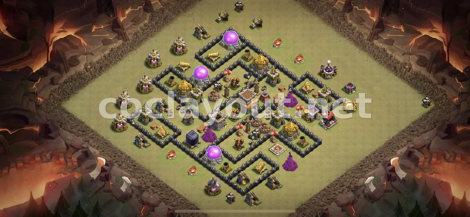 TH8 वॉर बेस जो आपको जीत दिलाएगा – TH8 बेस डिज़ाइन प्रीव्यू