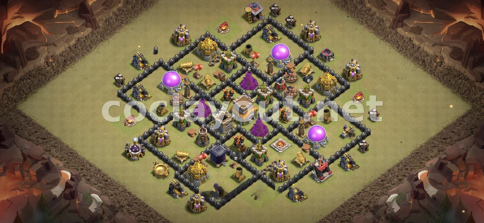 TH8 रणनीतिक वॉर बेस – TH8 बेस डिज़ाइन प्रीव्यू