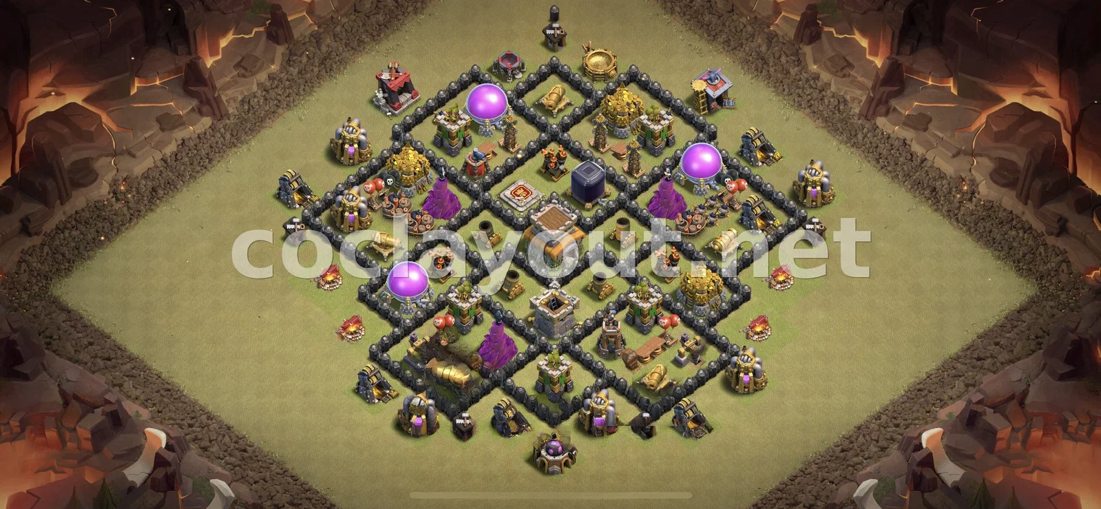 TH8 वॉर बेस से क्लान युद्ध में जीतें – TH8 बेस डिज़ाइन प्रीव्यू