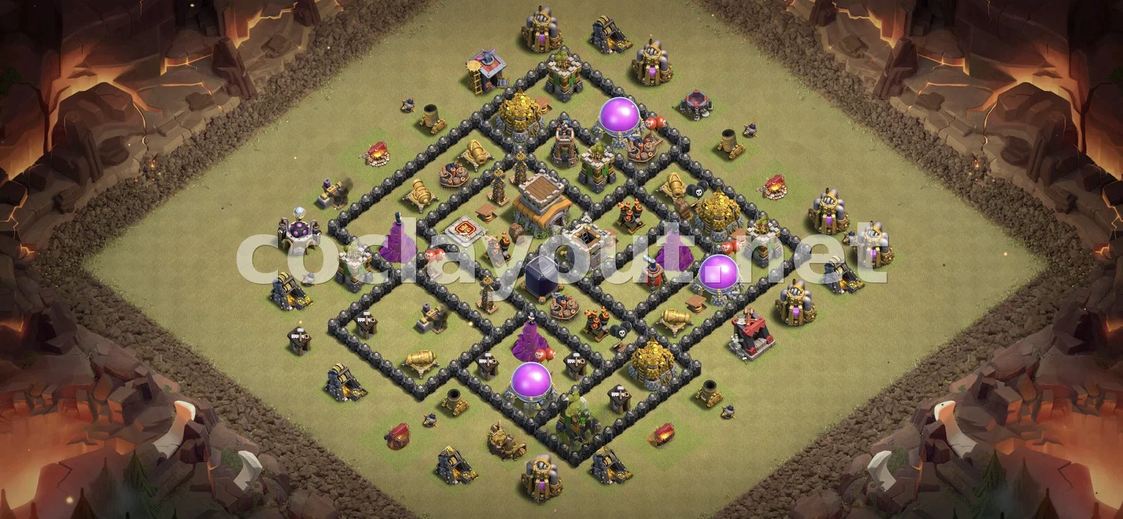 प्रभावी TH8 वॉर बेस – TH8 बेस डिज़ाइन प्रीव्यू