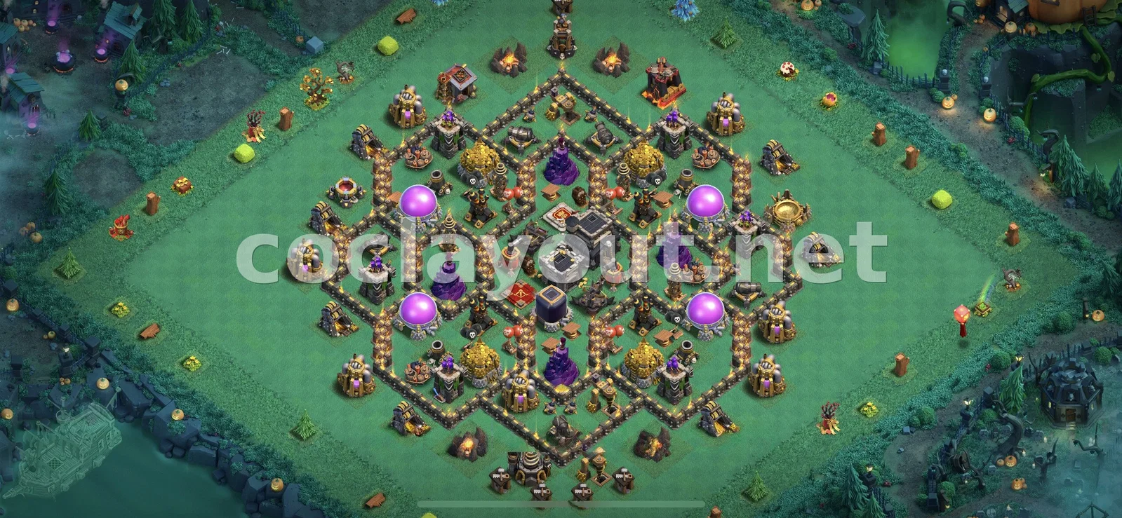 TH9 için En İyi Ganimet Düzeni – TH9 dizilim önizlemesi