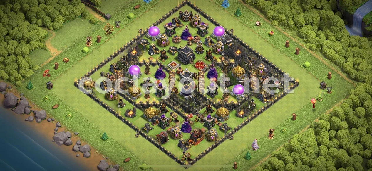 TH9 için En İyi Ganimet Düzeni – TH9 dizilim önizlemesi