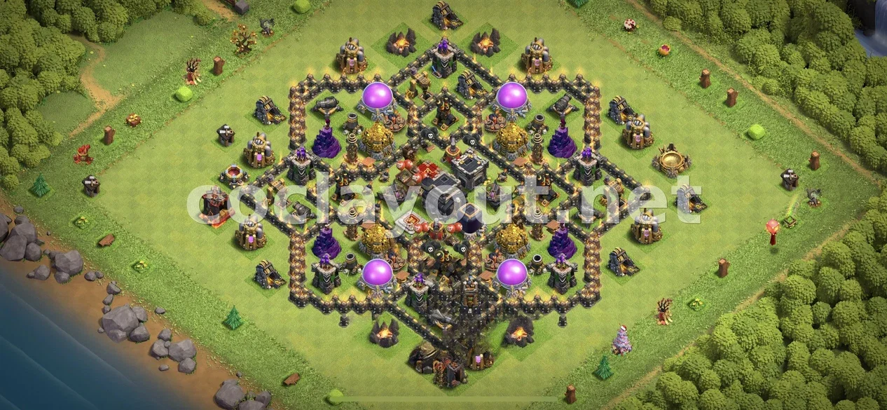 TH9 için En İyi Ganimet Düzeni – TH9 dizilim önizlemesi