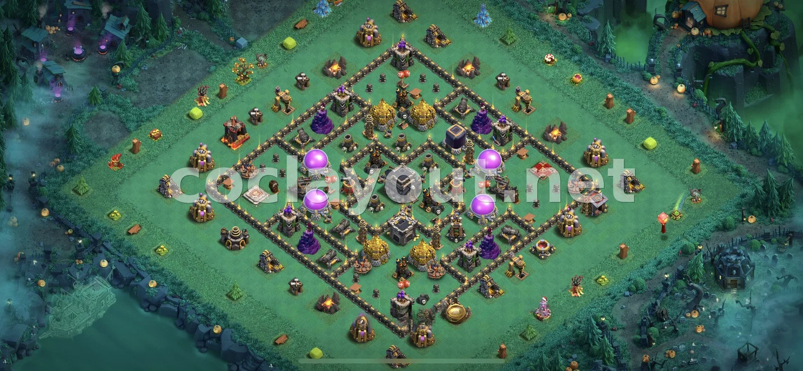 TH9 için En İyi Ganimet Düzeni – TH9 dizilim önizlemesi