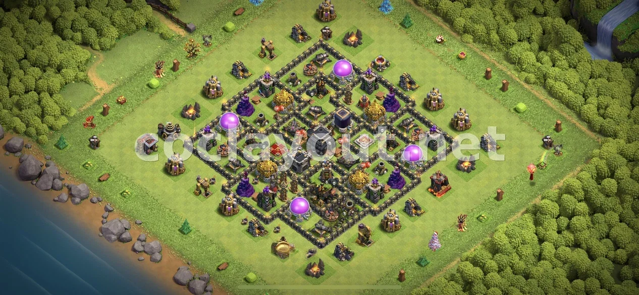 TH9 için En İyi Ganimet Düzeni – TH9 dizilim önizlemesi