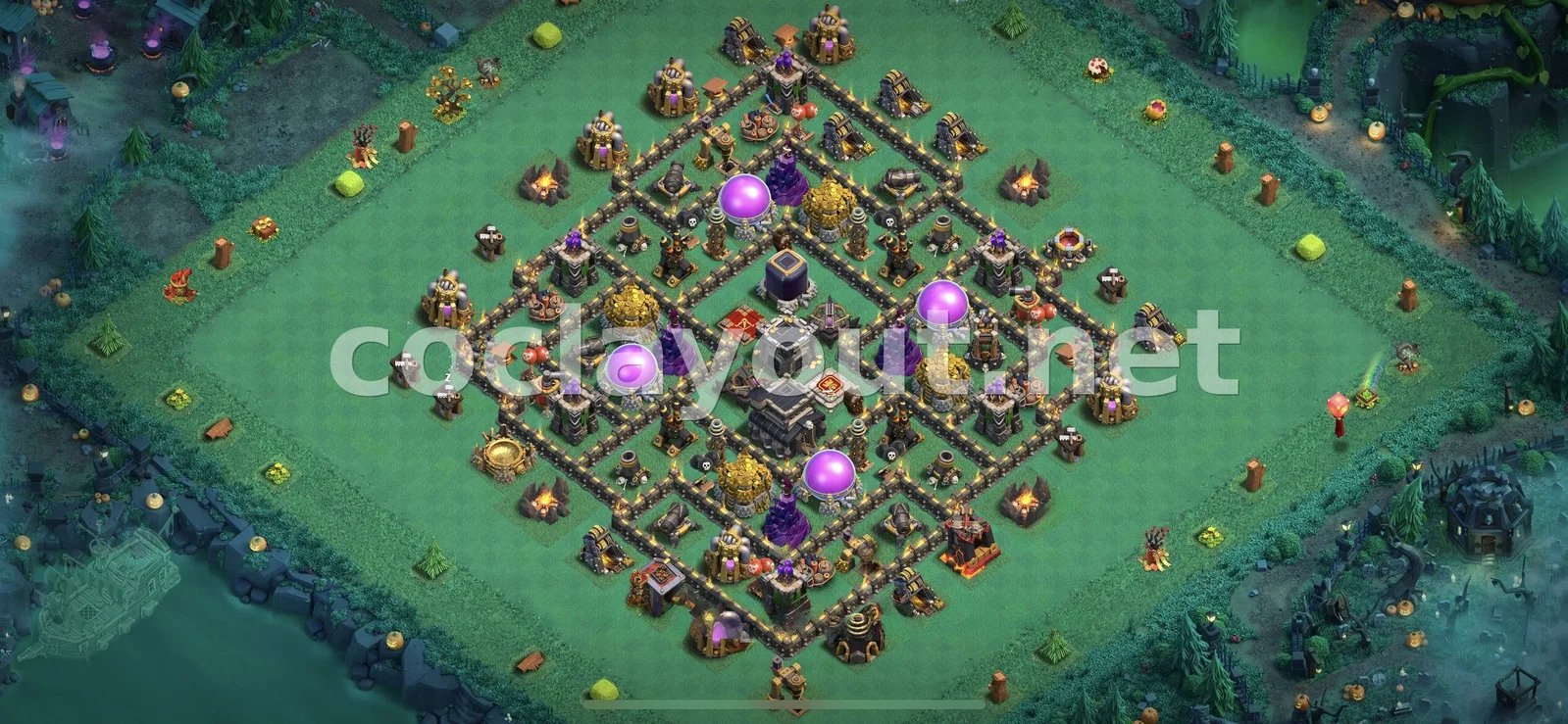 TH9 için en iyi ganimet düzeni – TH9 dizilim önizlemesi