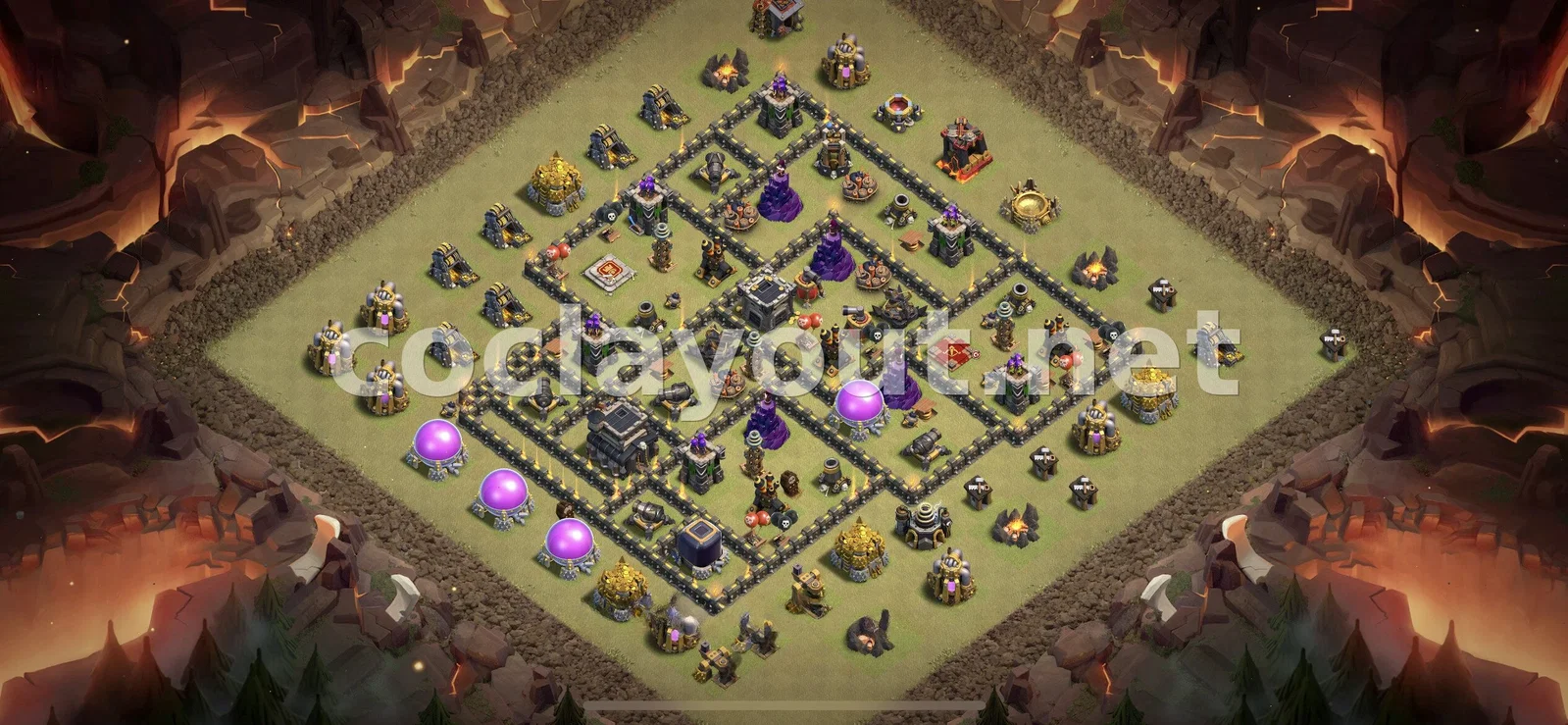 قاعدة حرب TH9 #24 – معاينة تصميم TH9
