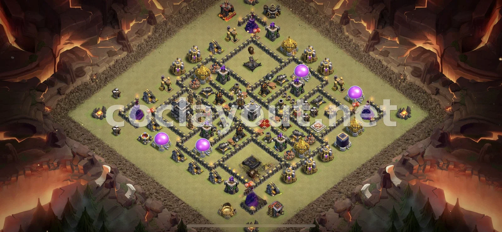قاعدة حرب TH9 #23 – معاينة تصميم TH9