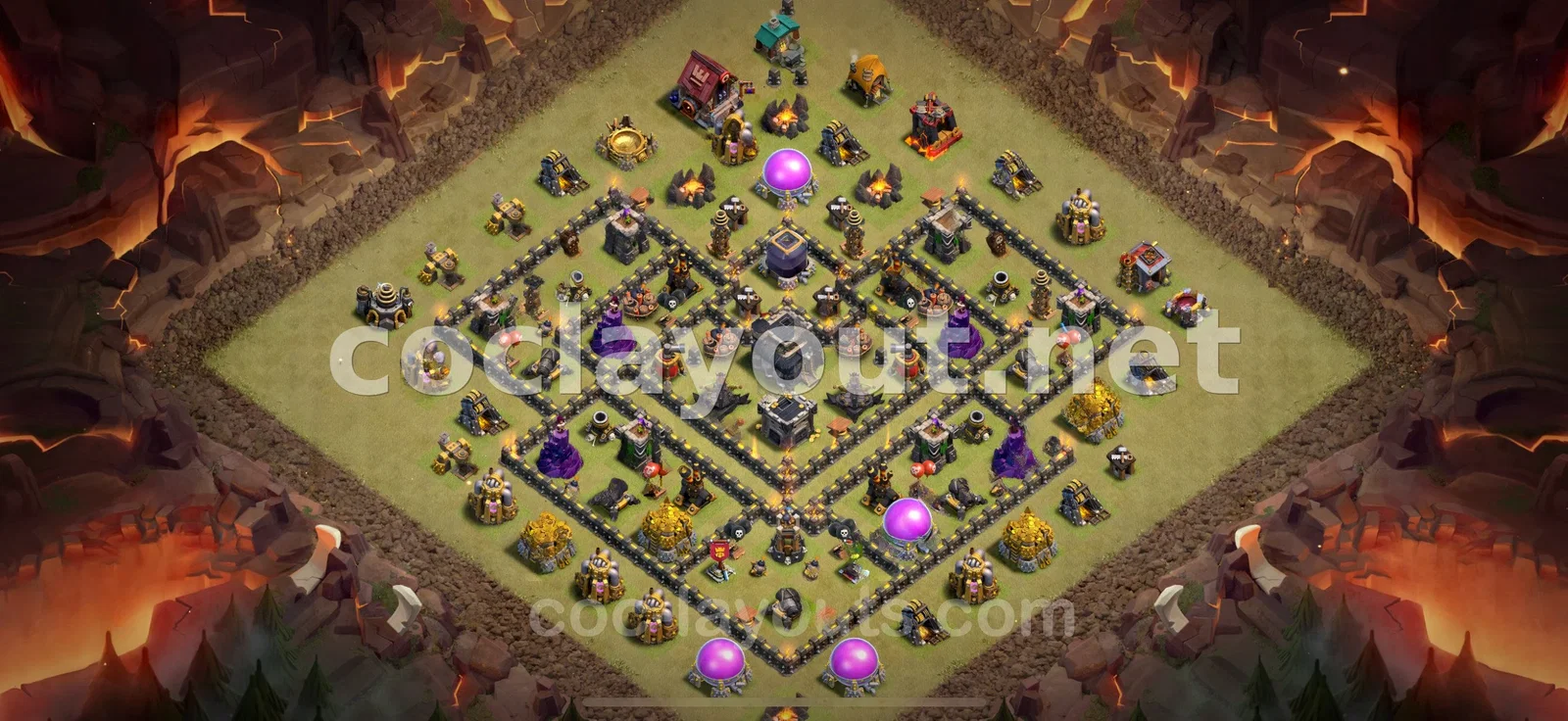 أفضل تصميم قاعدة حرب TH9 لحماية مركز القرية الخاص بك – معاينة تصميم TH9