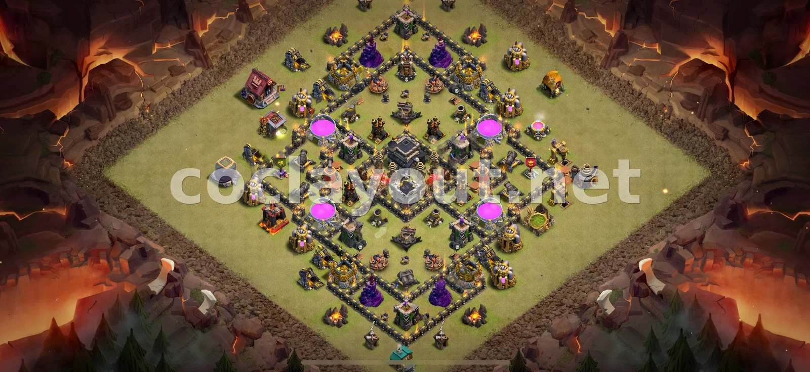 تفوق في حروب العشائر مع قاعدة حرب TH9 هذه – معاينة تصميم TH9
