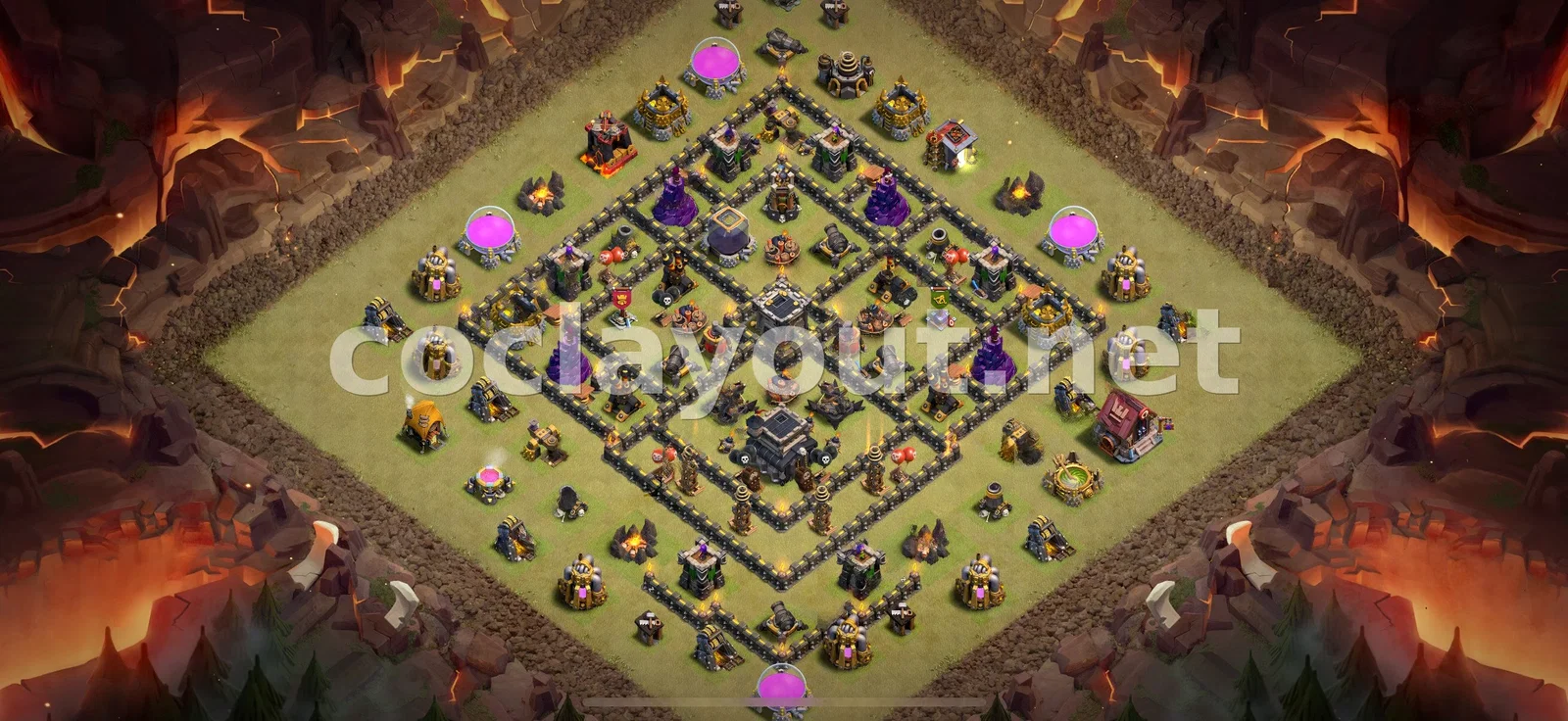 قاعدة حرب TH9 #13 – معاينة تصميم TH9