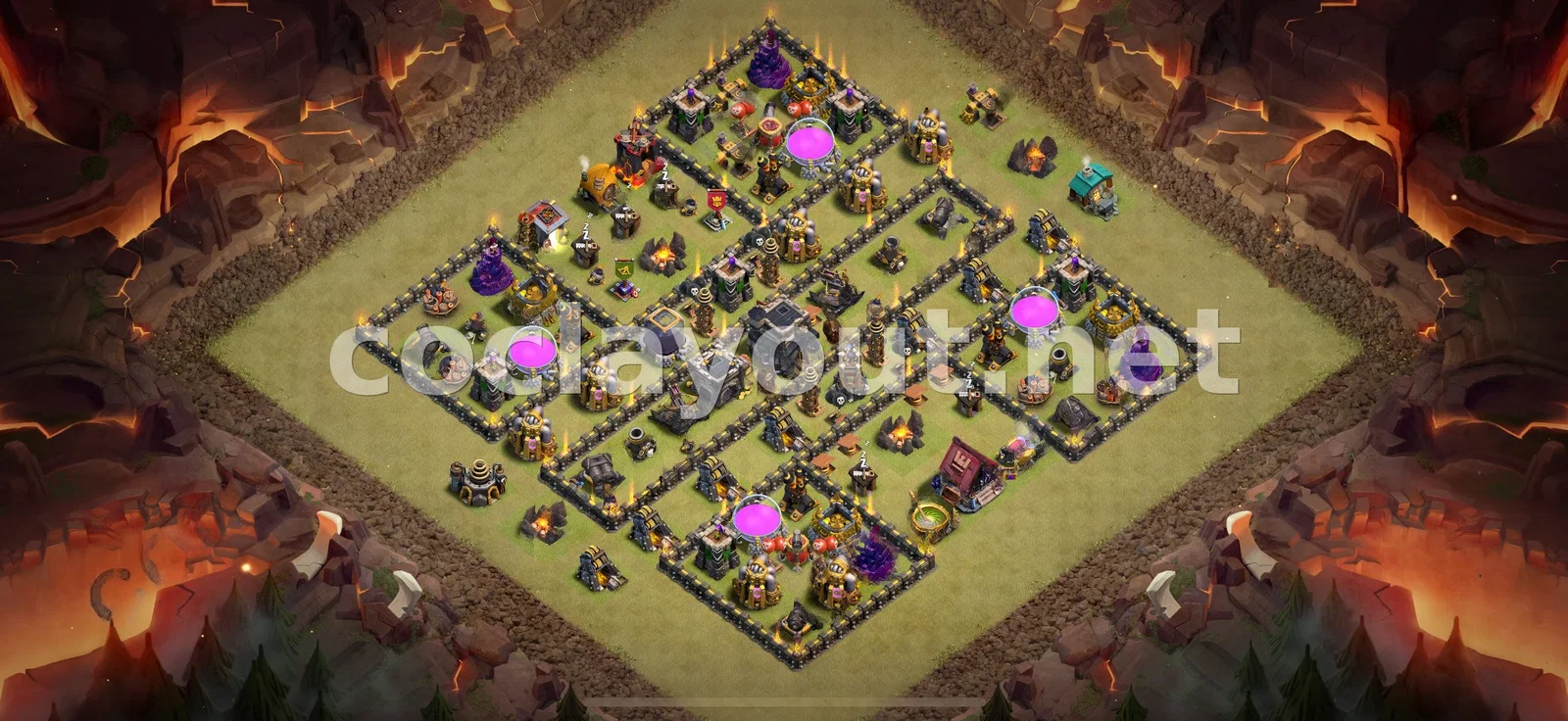 احصل على ميزة في حرب العشائر مع قاعدة حرب TH9 هذه – معاينة تصميم TH9
