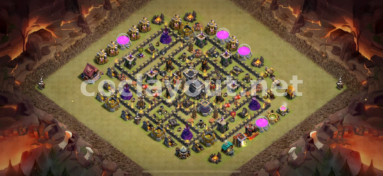 قاعدة حرب TH9 #5 – معاينة تصميم TH9