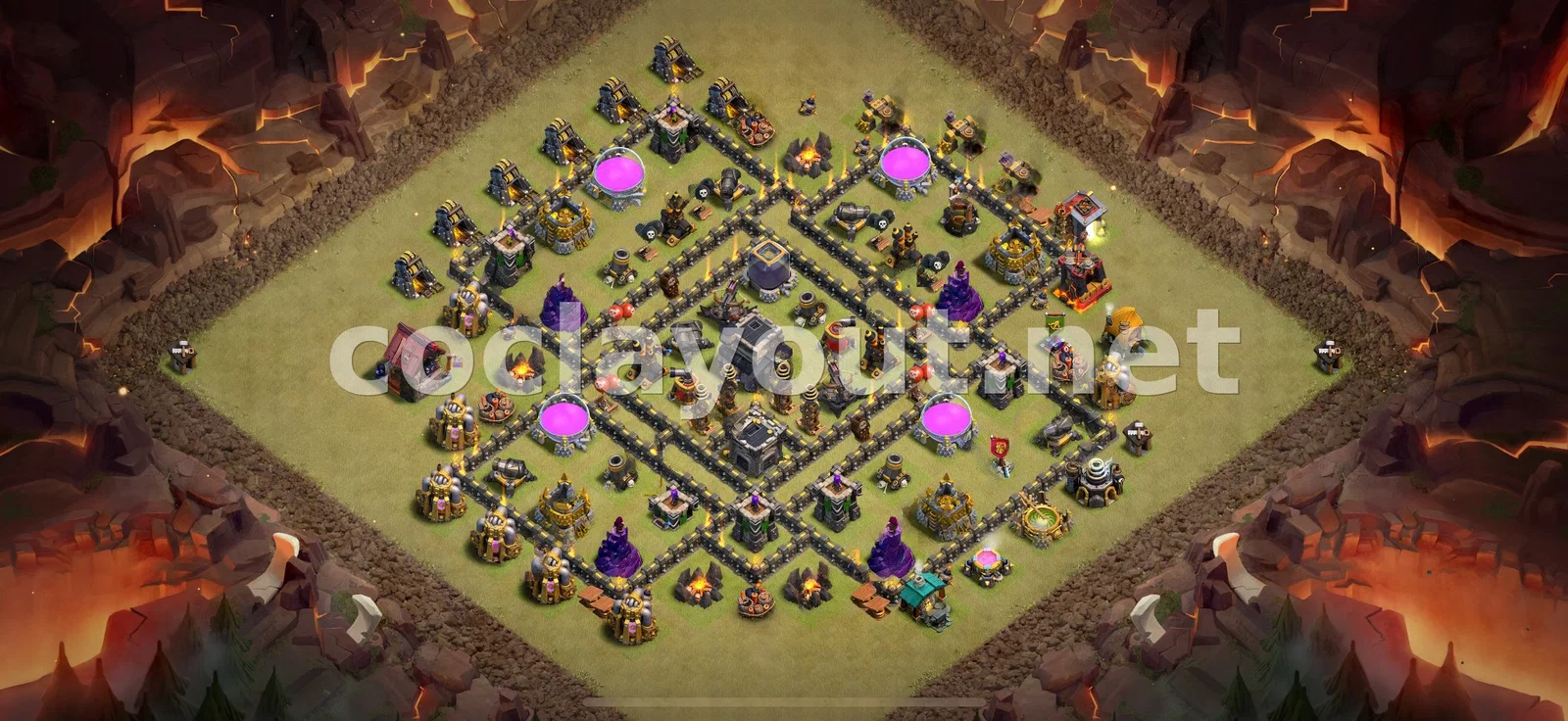 قاعدة حرب TH9 #3 – معاينة تصميم TH9