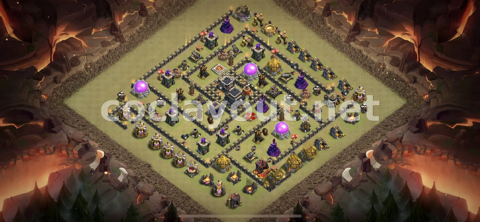 Meilleure base de guerre TH9 pour gagner vos clans – aperçu du plan TH9