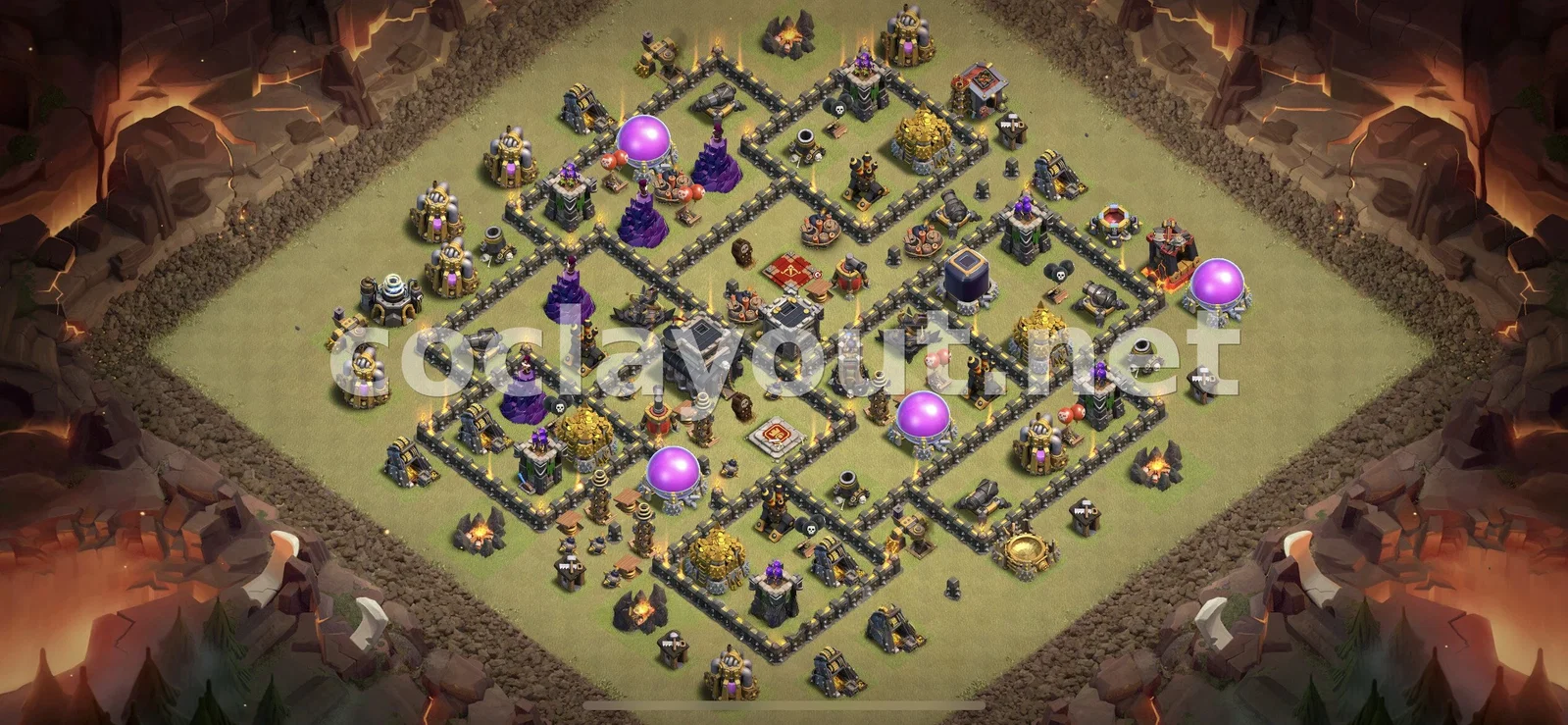 Стратегическая база для войны TH9 – превью расстановки TH9