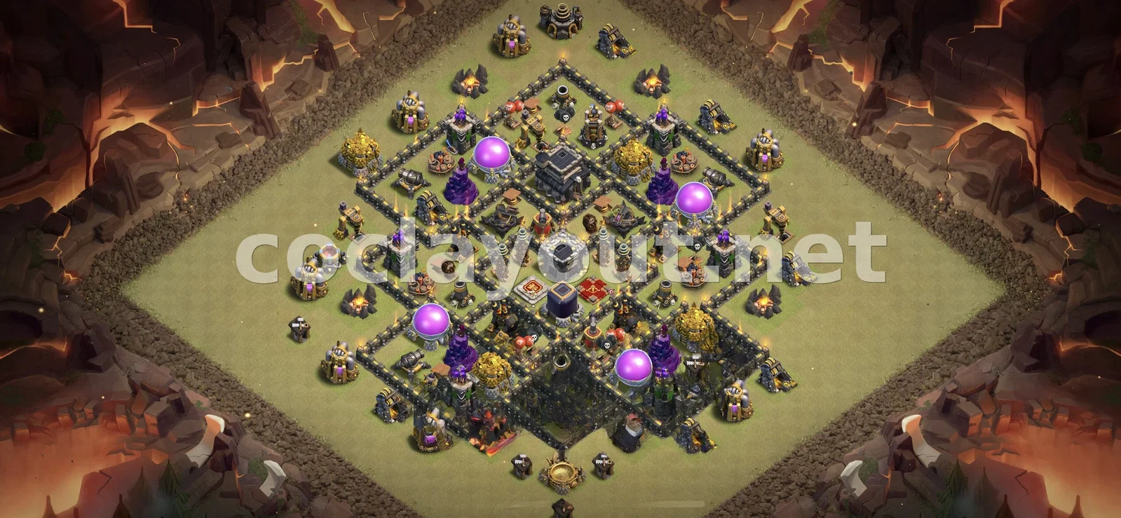 Стратегическая База для Войны TH9 – превью расстановки TH9