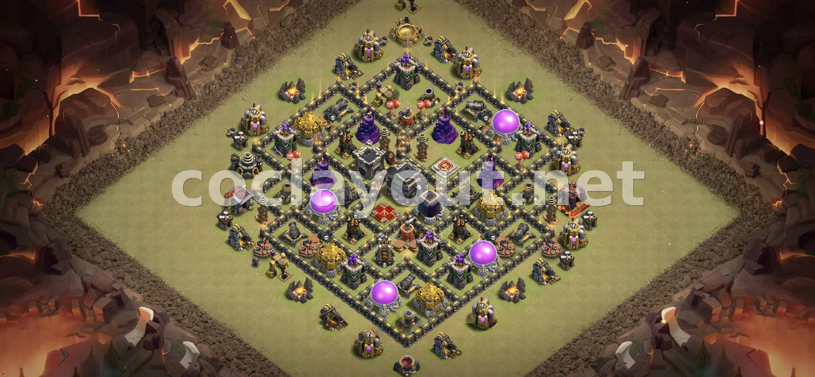 Стратегическая база для войны TH9 – превью расстановки TH9