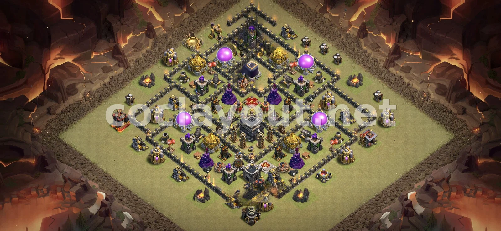 Stratégie de base de guerre TH9 efficace – aperçu du plan TH9