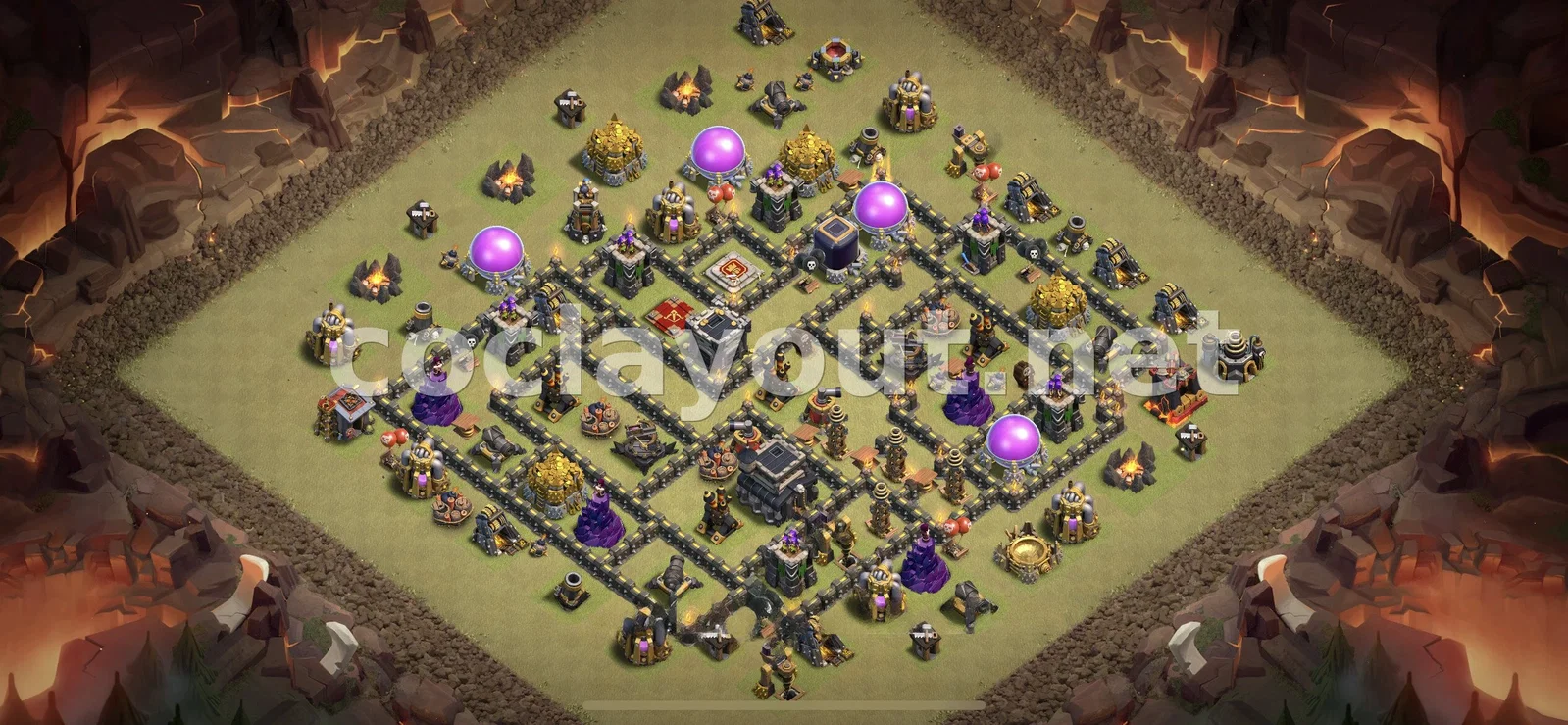 Лучшая база для войны TH9 в Clash of Clans – превью расстановки TH9