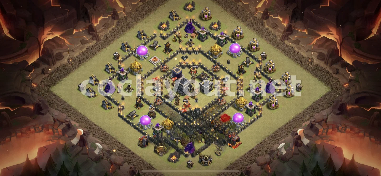 Стратегическая база для войны TH9 – превью расстановки TH9