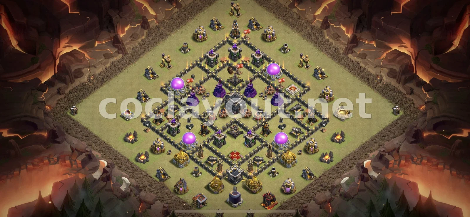 قاعدة حرب TH9 #85 – معاينة تصميم TH9