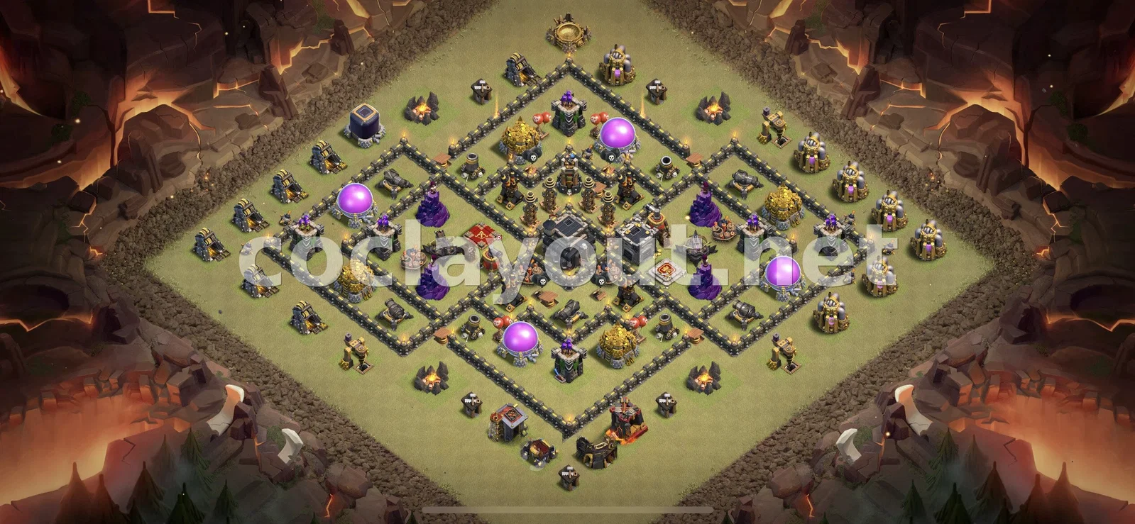 قاعدة حرب TH9 #84 – معاينة تصميم TH9