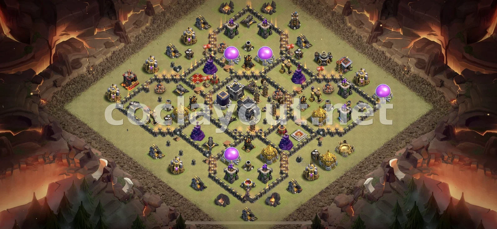 قاعدة حرب TH9 #83 – معاينة تصميم TH9