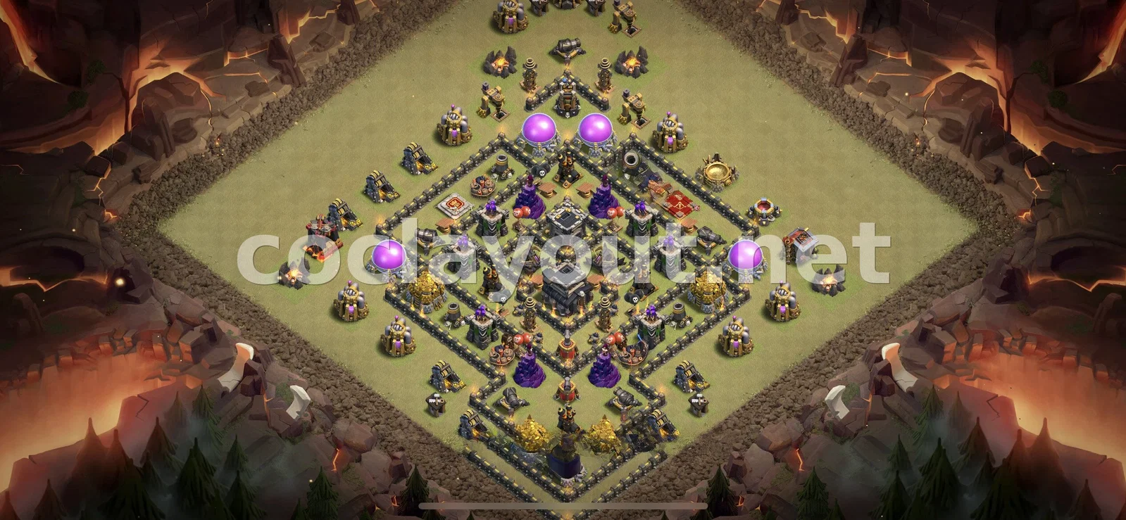 قاعدة حرب TH9 #77 – معاينة تصميم TH9