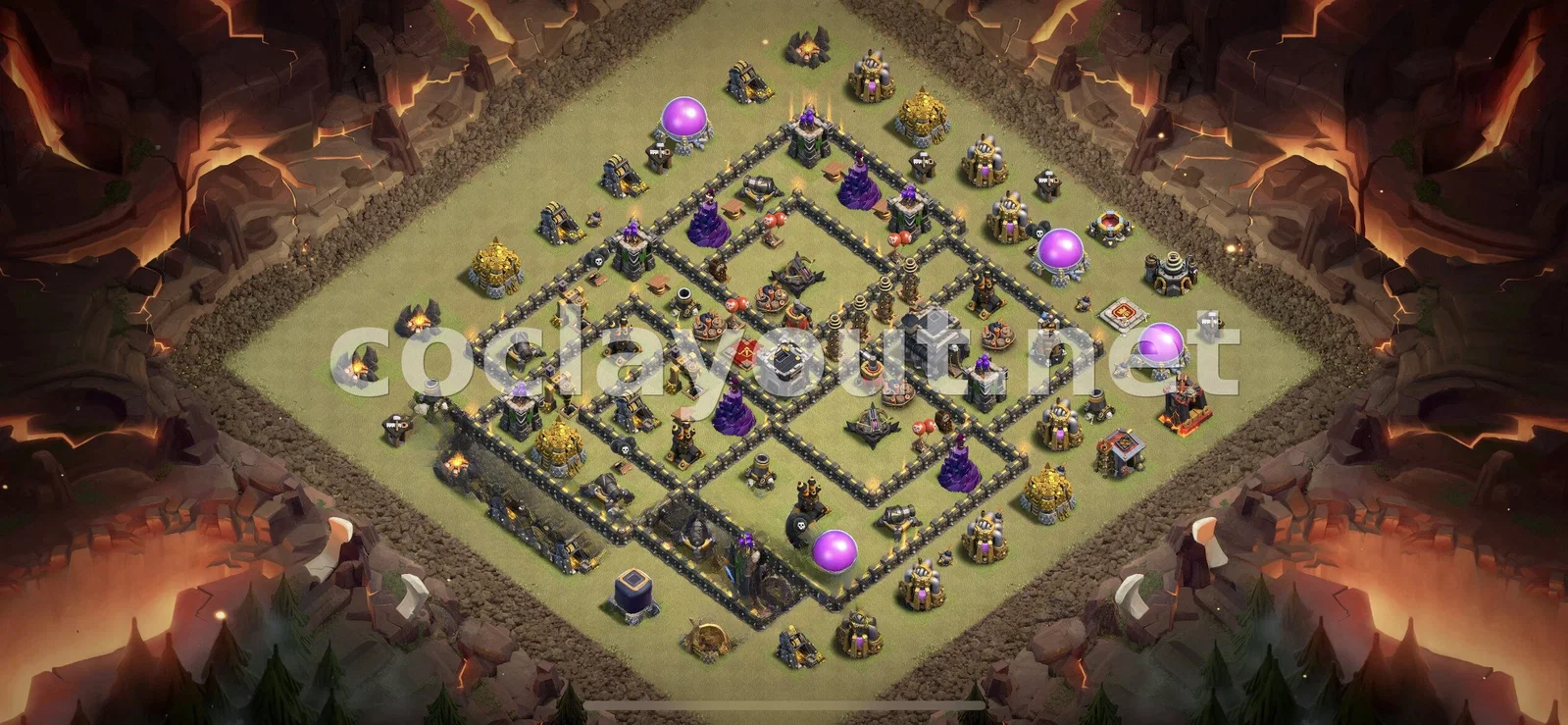 تصميم قاعدة حرب TH9 الاستراتيجي – معاينة تصميم TH9