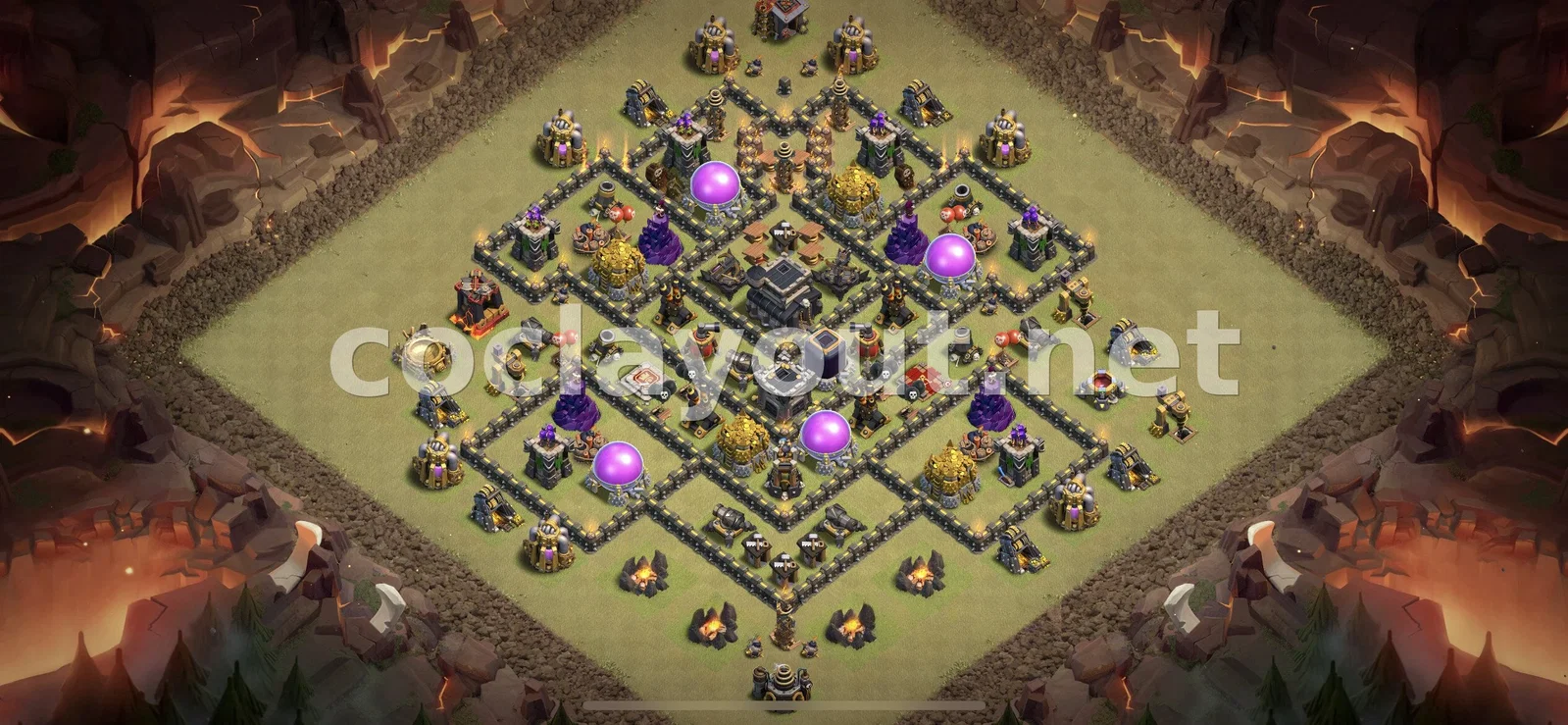 قاعدة حرب TH9 #72 – معاينة تصميم TH9