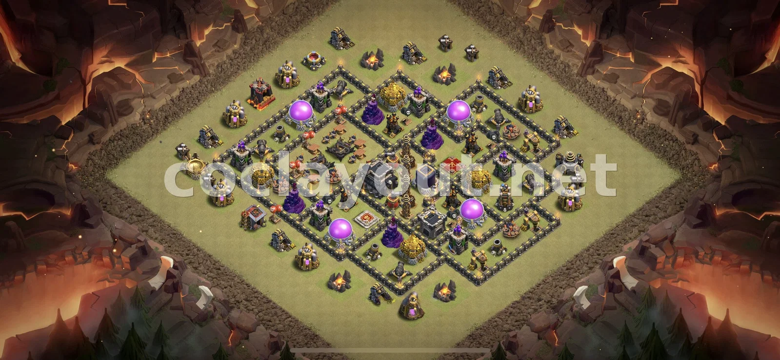 قاعدة حرب TH9 #56 – معاينة تصميم TH9
