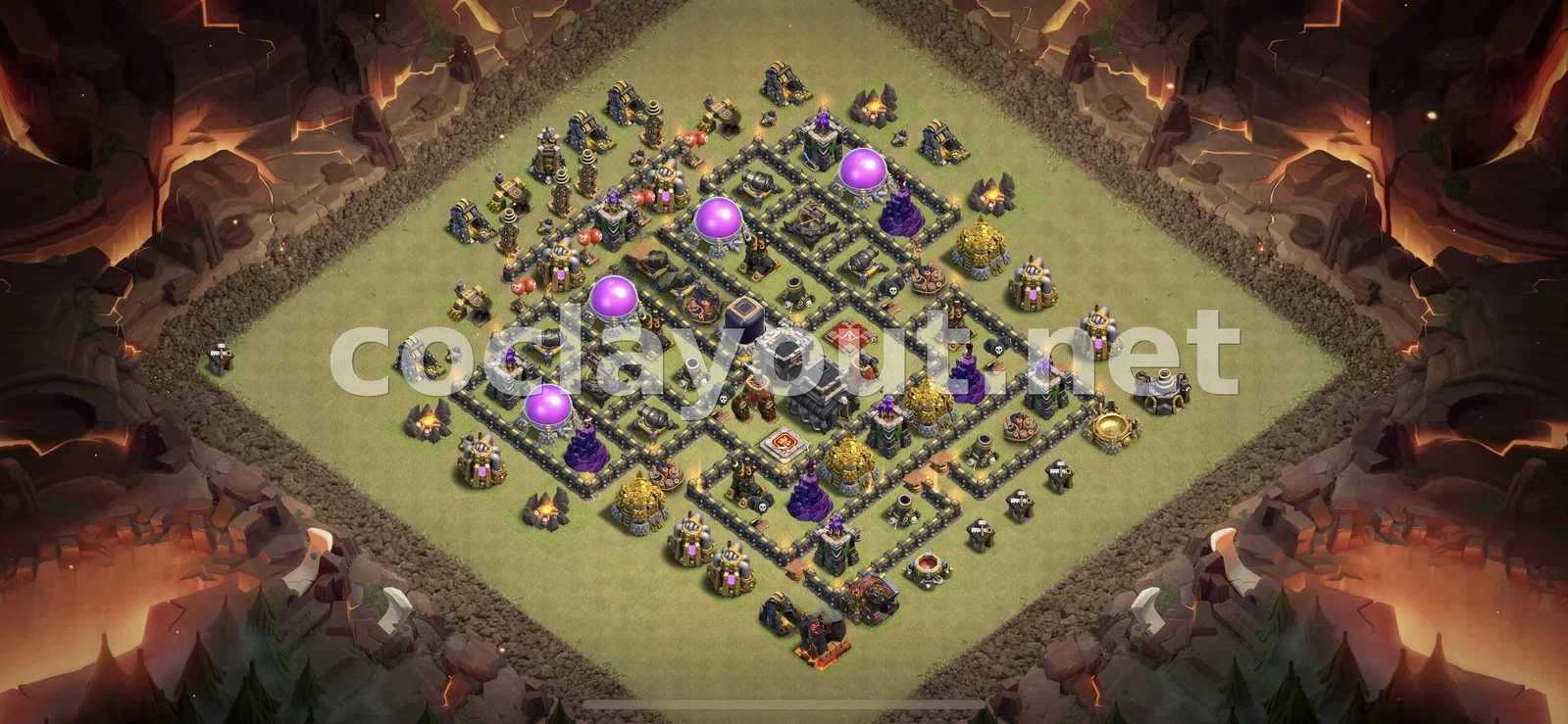 تصميم قاعدة حرب TH9 الفعالة – معاينة تصميم TH9