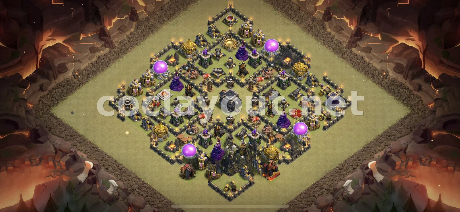 قاعدة حرب TH9 #48 – معاينة تصميم TH9