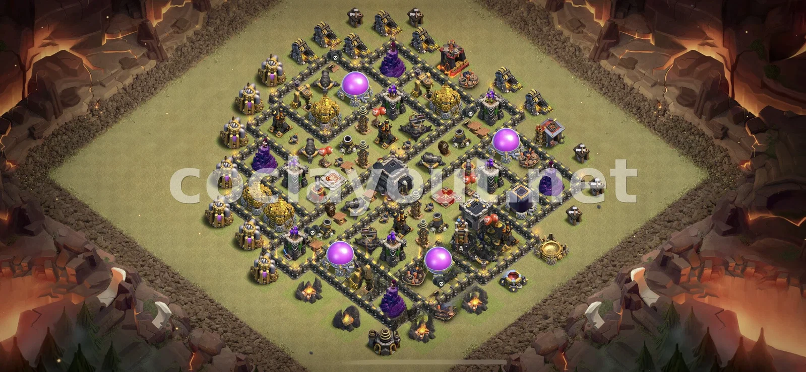 قاعدة حرب TH9 #47 – معاينة تصميم TH9
