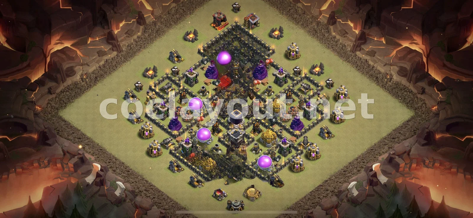 تصميم قاعدة حرب TH9 الفعال – معاينة تصميم TH9